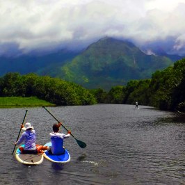 a small boat in a body of water