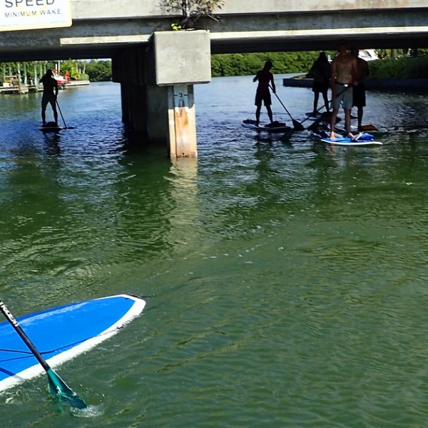 a person that is standing in the water